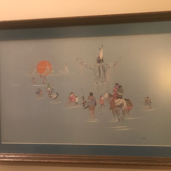 Jerome Tiger, Artist Art Jerome Tiger Numbered Print The Guiding